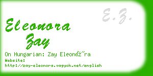 eleonora zay business card